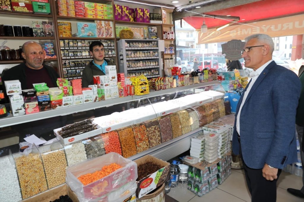 MALATYA – Başkan Güder’den Esnaf Ziyaretleri