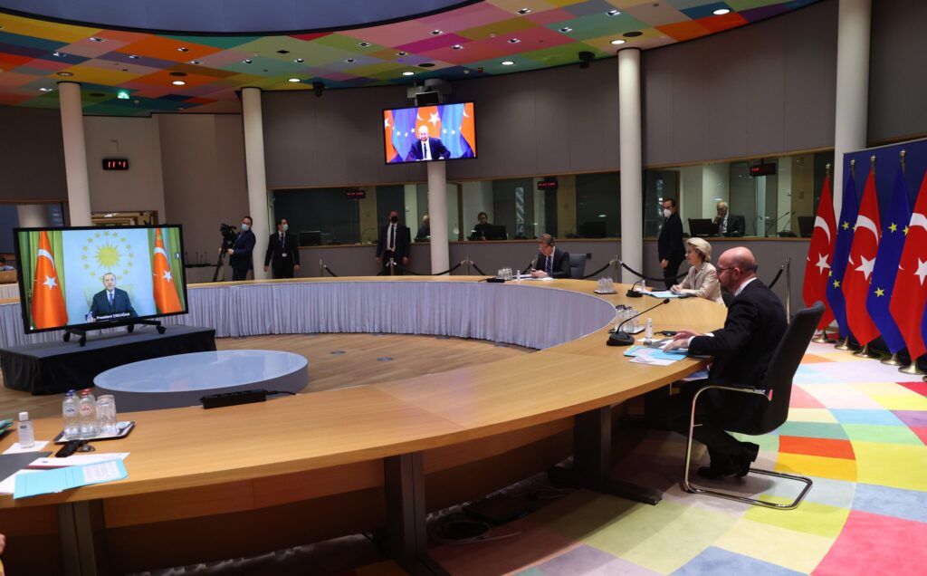 Erdoğan’ın AB Komisyonu Başkanı Leyen ve AB Konseyi Başkanı Michel ile videokonferans görüşmesi sona erdi