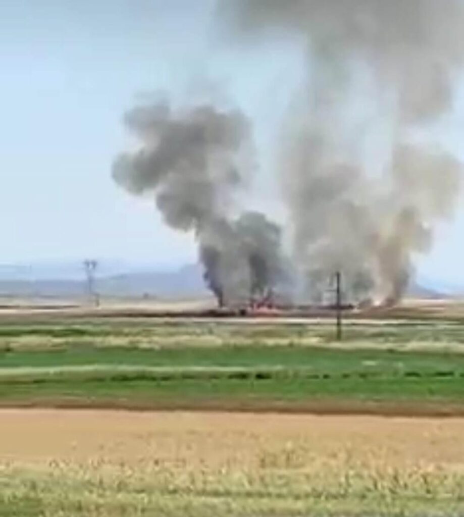 Gaziantep’te 30 dönüm buğday ekili tarla yandı