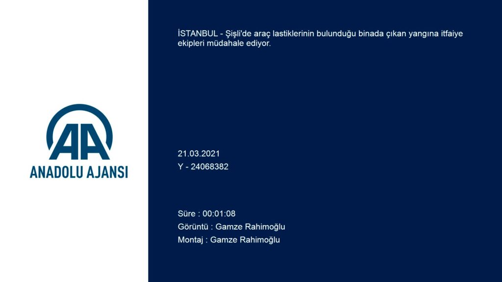 GÜNCELLEME – Şişli’de lastik deposunda çıkan yangın söndürüldü