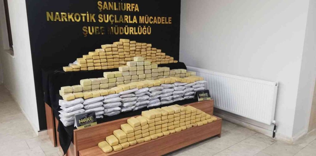 Şanlıurfa’da 217 kilo eroin ele geçirildi