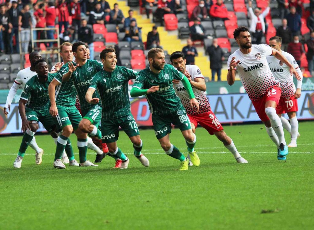 Spor Toto Süper Lig: Gaziantep FK: 1 – Konyaspor: 1 (İlk yarı)