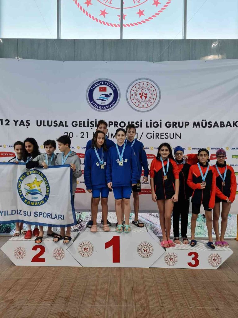 Yüzmede bronz madalyalar Erzurum’a