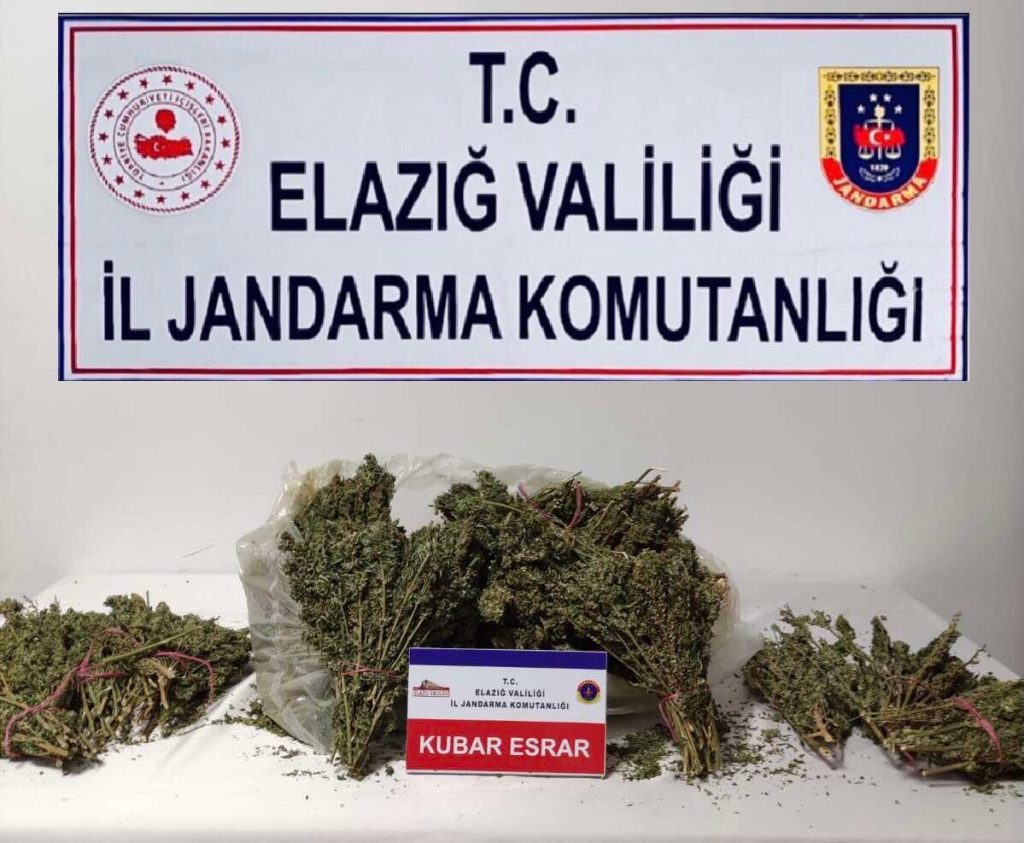 ELAZIĞ –  4,5 kilo uyuşturucu yakalandı…