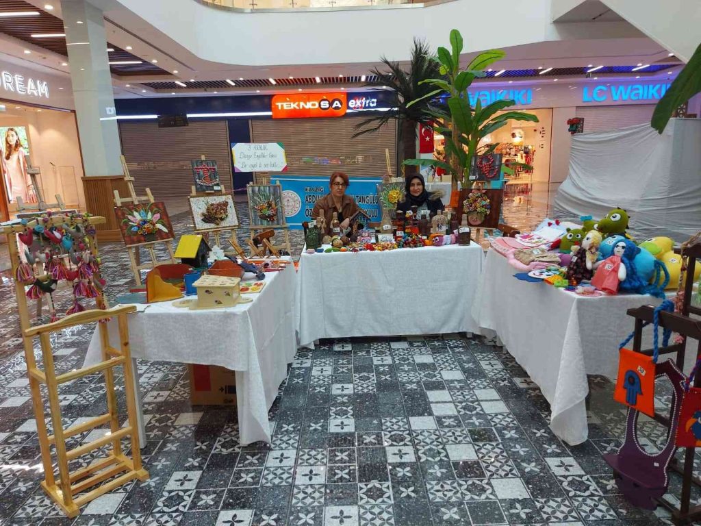 Elazığ’da engelli öğrencilerin yaptığı eserler sergilendi