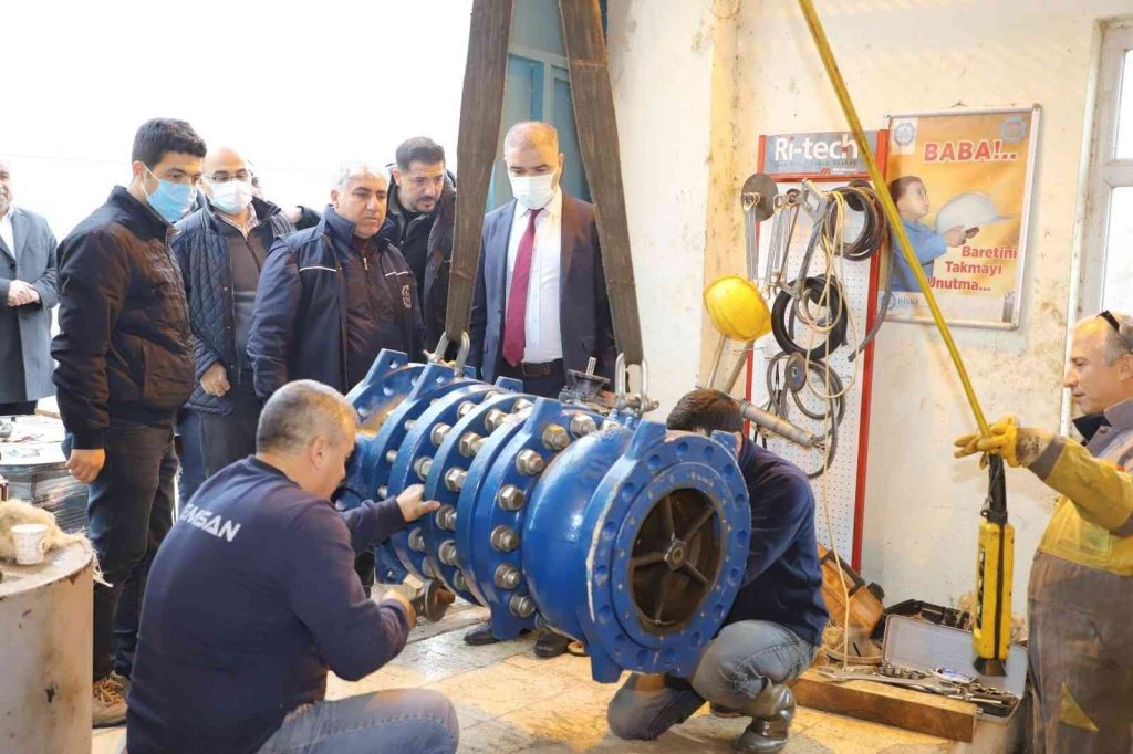 Ergani Pompa İstasyonu’nda yenileme ve bakım çalışması yapıldı