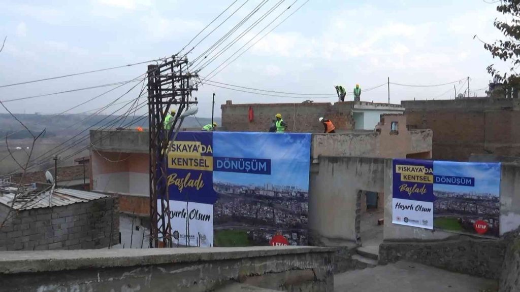 DİYARBAKIR – Fiskaya’da kentsel dönüşüm başladı