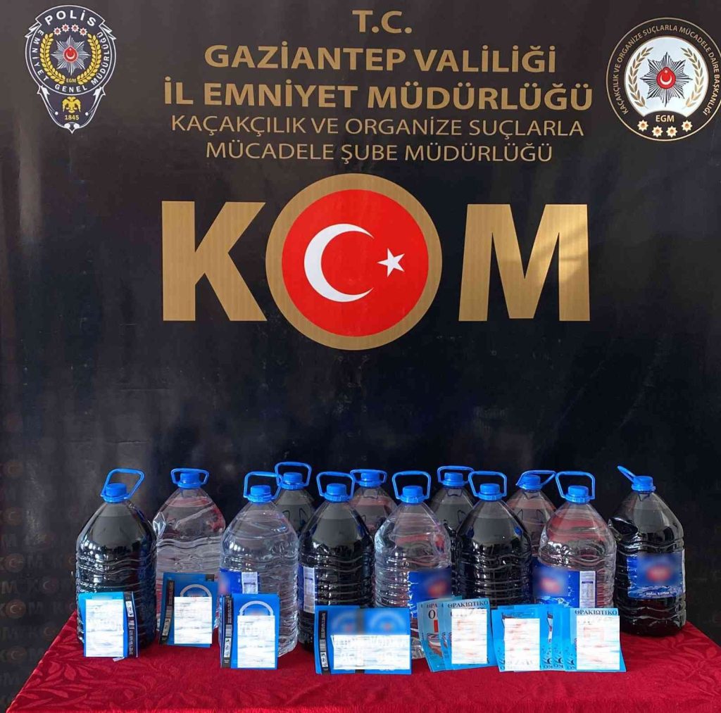 GAZİANTEP –  Kaçak içki operasyonu