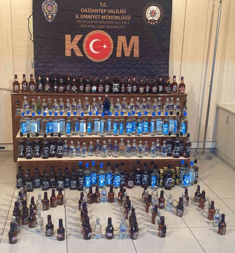 Gaziantep’te sahte içki operasyonu