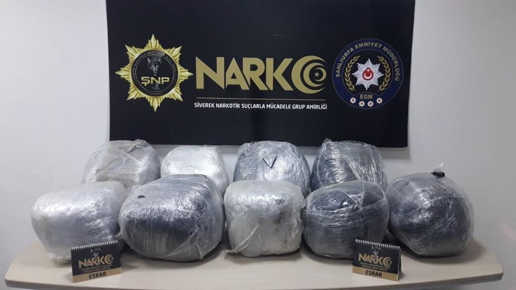 Siverek’te 105 kilo esrar ele geçirildi