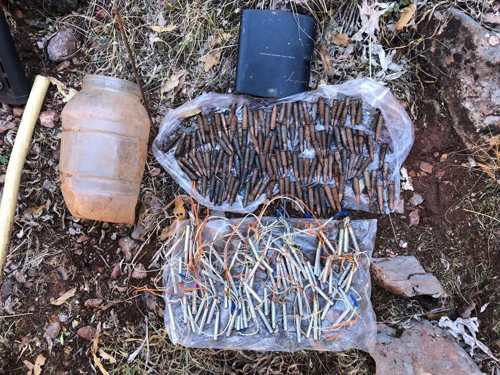 Tunceli’de çok sayıda mühimmat ele geçirilirken, 1 şüpheli gözaltına alındı