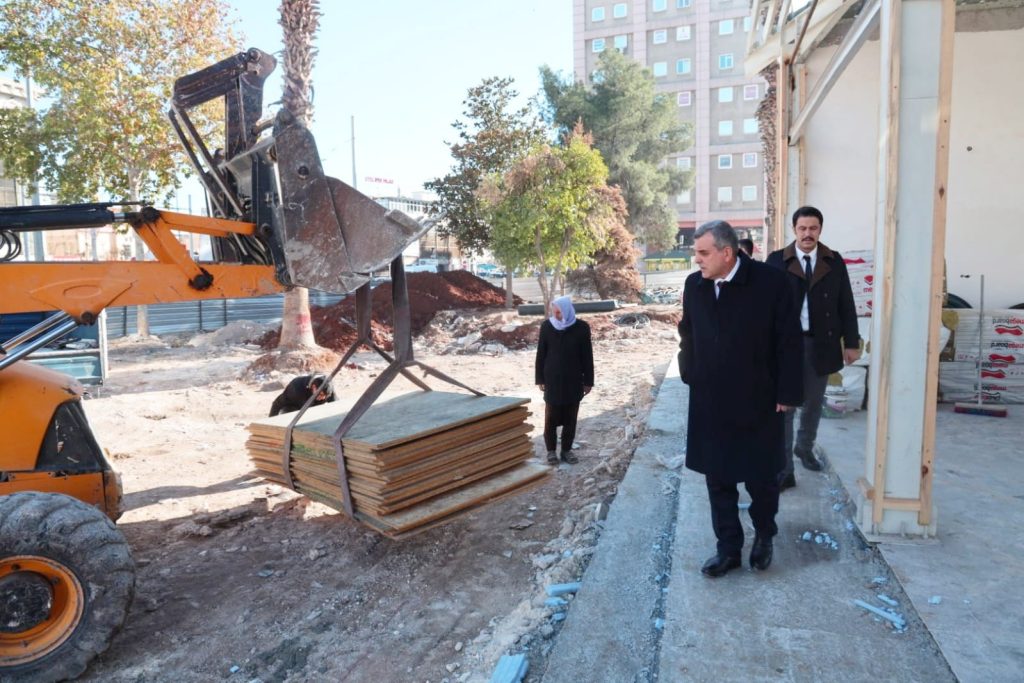 Beyazgül devam eden çalışmaları yerinde inceledi