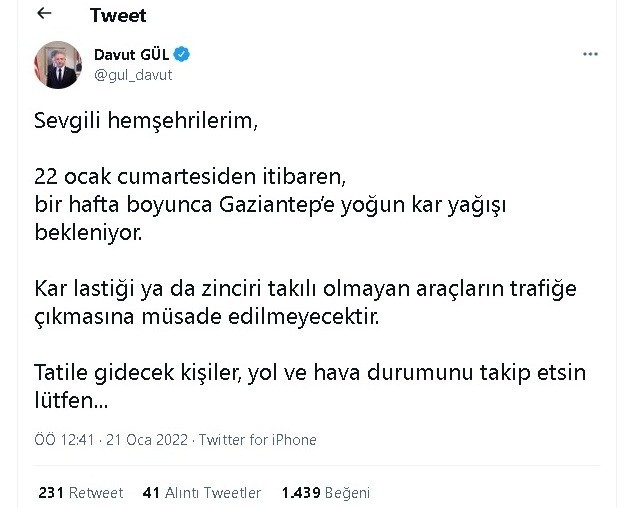 Gaziantep’te ikinci dalga uyarısı