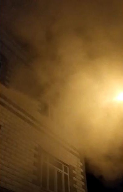 Hilvan sosyal güvenlik kurumu binasında yangın