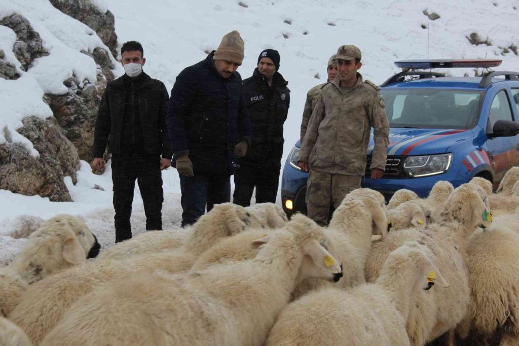Kaymakam Türkoğlu, karlı yolları açma çalışmalarını denetledi