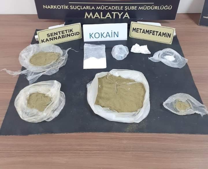 Malatya’da bir yılda 448 kilo uyuşturucu yakalandı