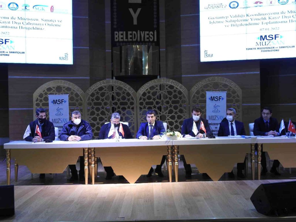 Müzisyenler ve Sanatçılar Federasyonu Gaziantep’te toplandı