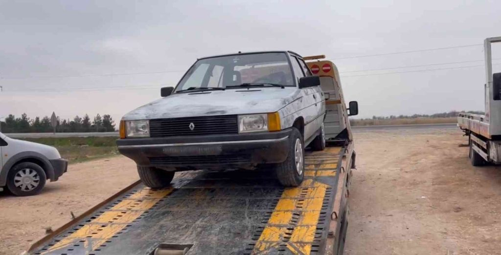 Şehirde çalınan otomobil köyde bulundu