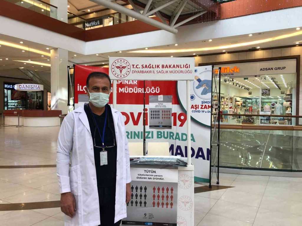 Diyarbakır’da 9 Şubat Dünya Sigara Bırakma Günü’nde stant açıldı