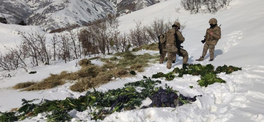Ekipler, jandarma ile birlikte doğaya yem bıraktı