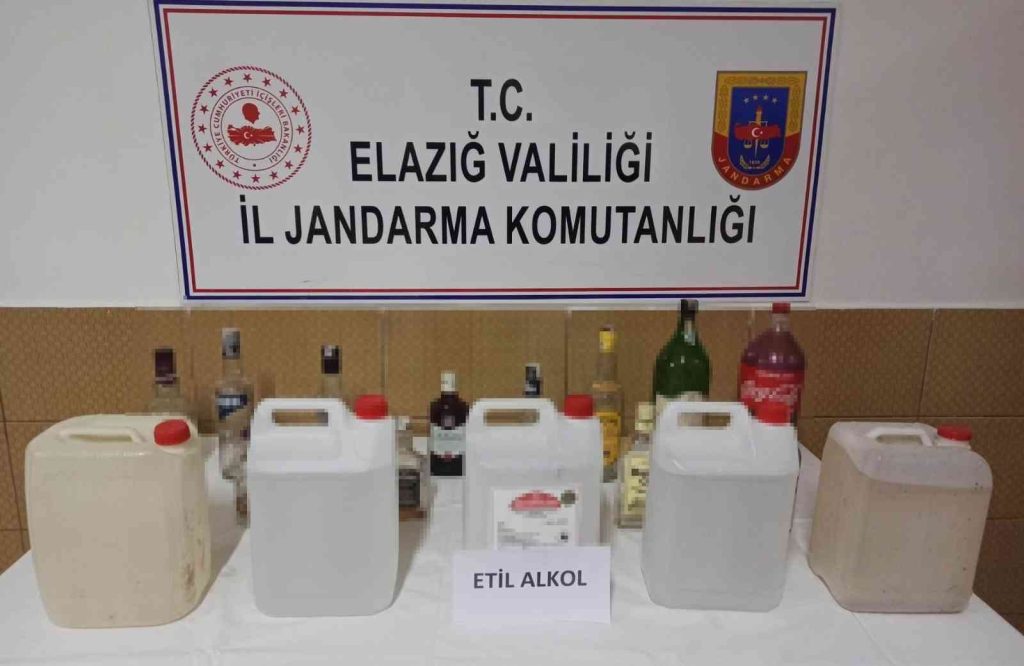 Elazığ’da kaçak içki operasyonu