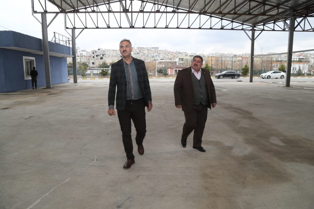 Eyyübiye’de semt pazarı yapımı inceledi