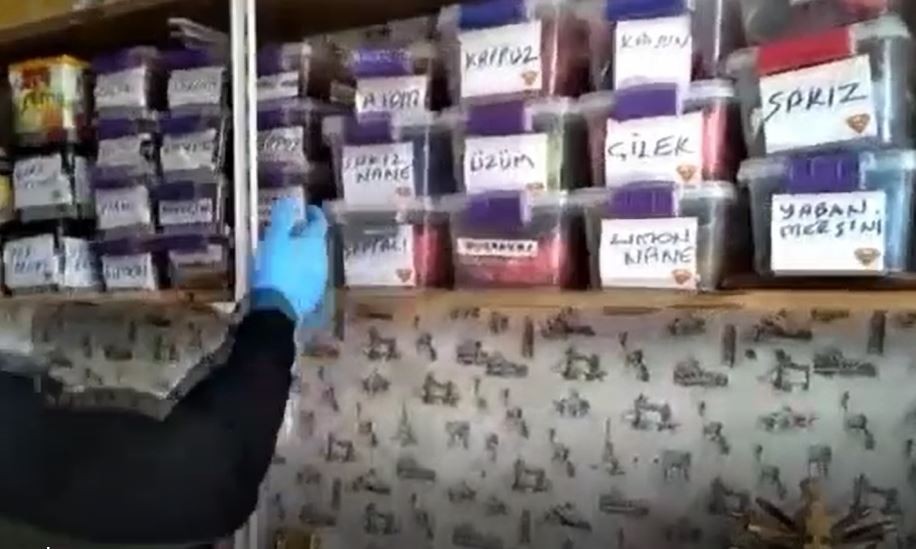 Gaziantep’te 30 kilogram nargile tütünü ele geçirildi