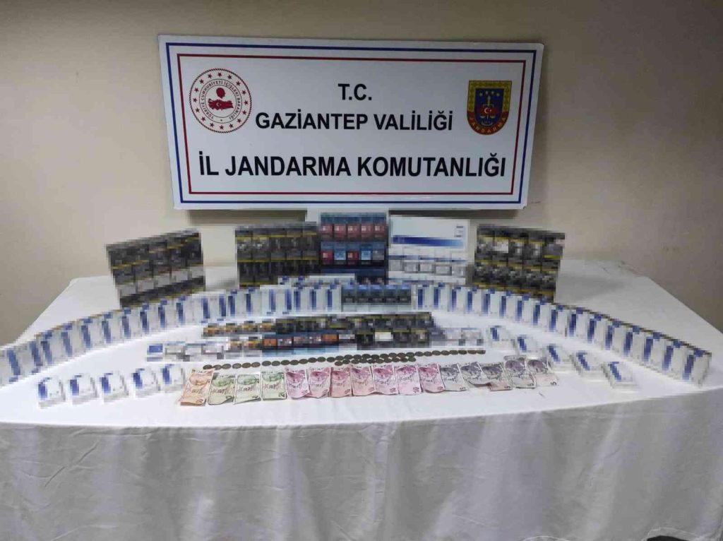 Gaziantep’te bin 850 paket kaçak sigara ele geçirildi
