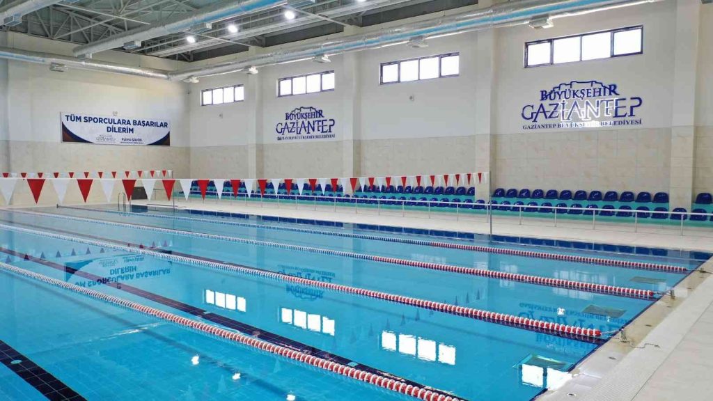 Gaziantep’teki spor salonu ve yüzme havuzlarından 147 bin kişi yararlandı