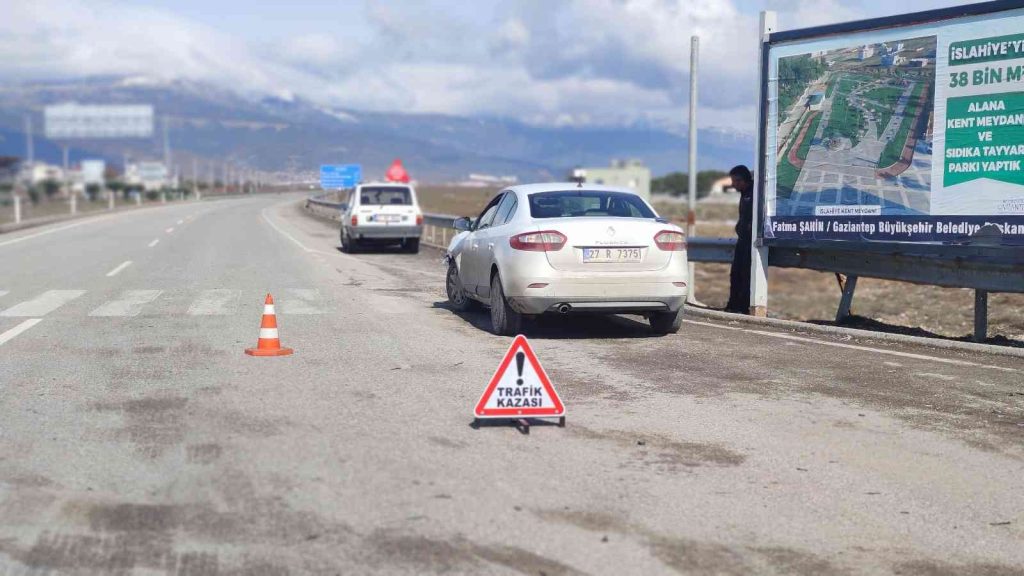 Kazaya karışan sürücünün rahatlığı pes dedirtti