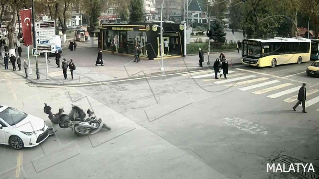 Malatya’daki kazalar kameralara yansıdı