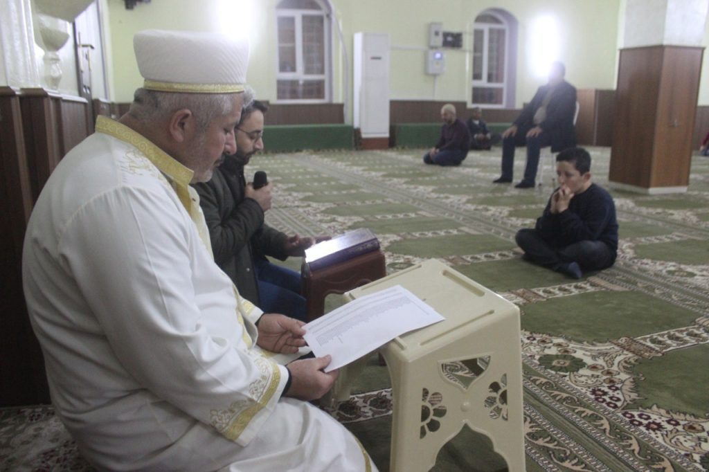 Yavuzeli’nde Miraç Kandili’nde mevlit okutuldu
