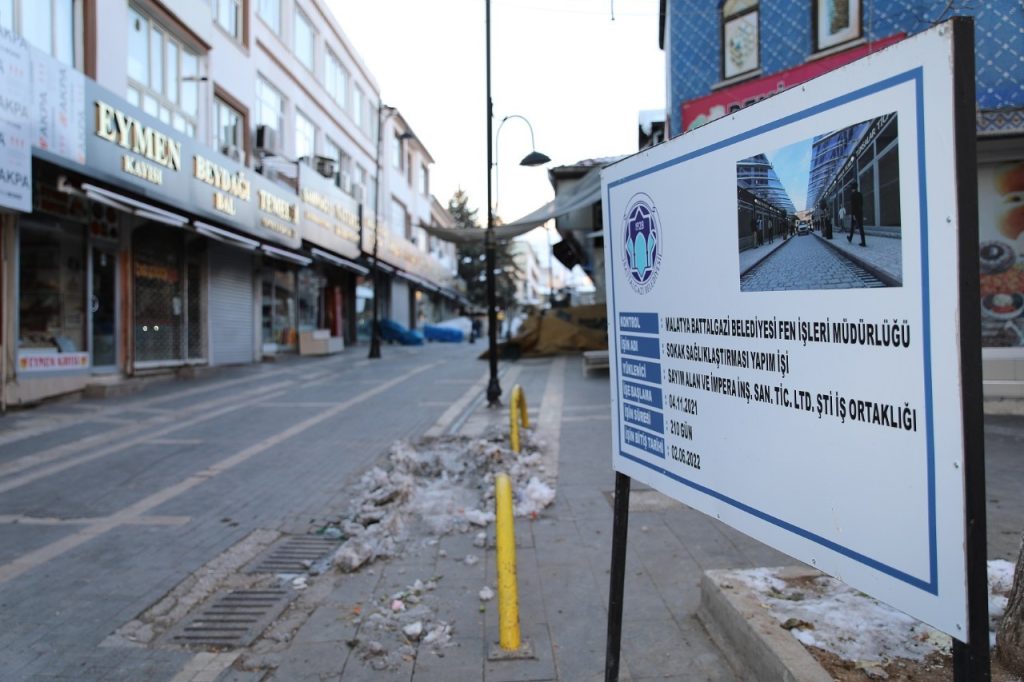 Battalgazi’deki prestij sokak çalışmaları sürüyor