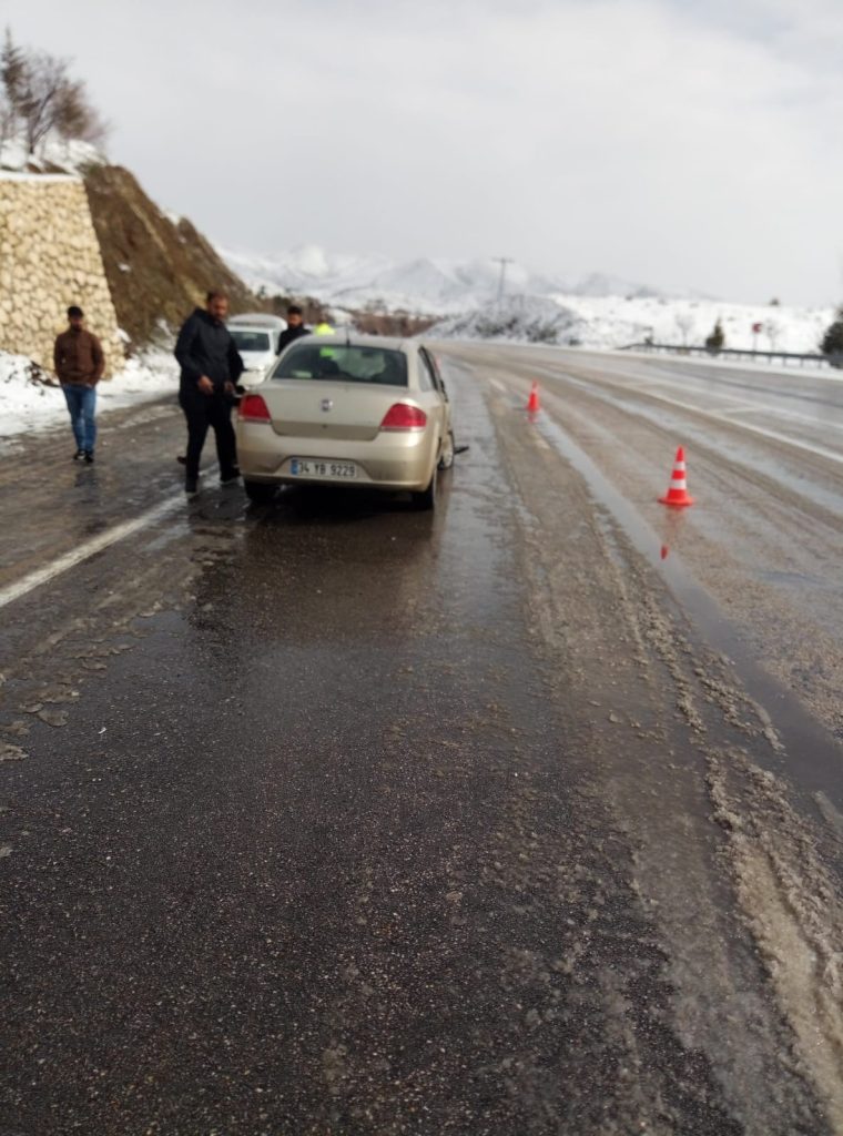 Buzlanma nedeni ile kazalar da arttı
