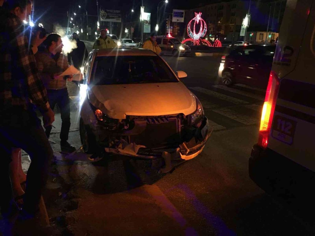 Elazığ’da trafik kazası : 1 yaralı