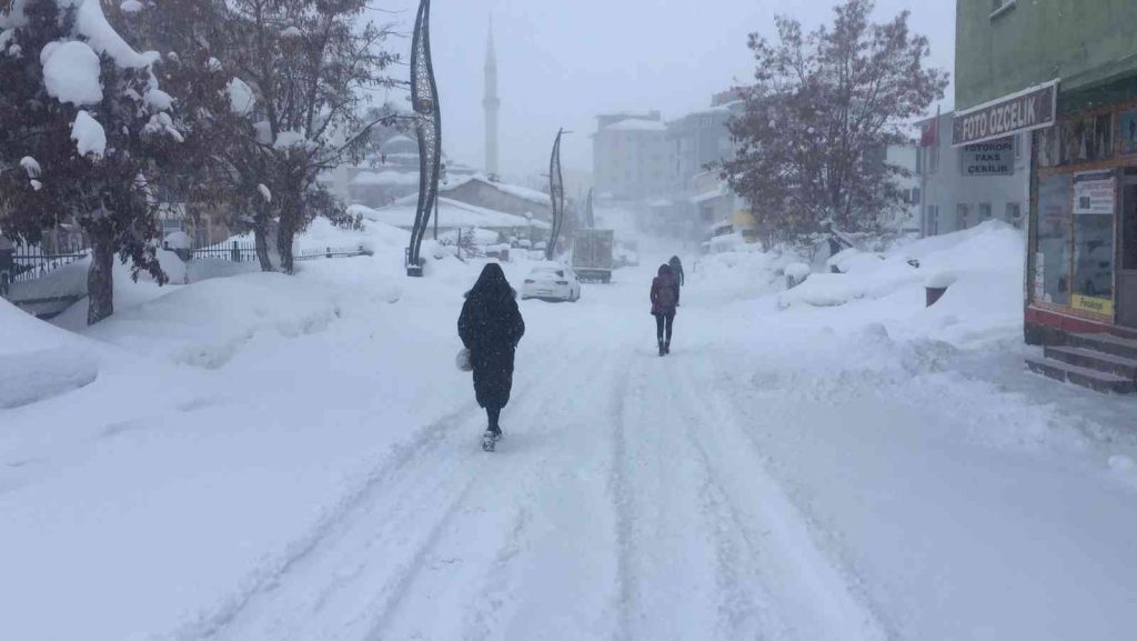 Karlıova’da kar çilesi bitmiyor