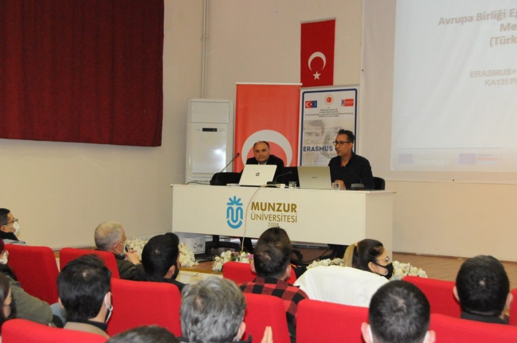 Munzur Üniversitesinde 2021 dönemi Erasmus+ bilgilendirme toplantısı yapıldı
