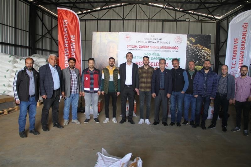 Bingöl’de çiftçilere yüzde 50 hibeli nohut tohumu dağıtıldı