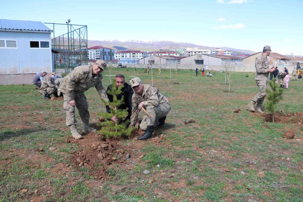 Bingöl’de jandarma şehitler anısına fidan dikti