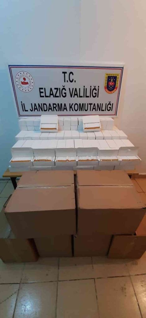 Elazığ’da 40 bin adet bandrolsüz makaron ele geçirildi