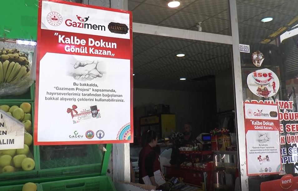 Gaziantep’te 40 bin aileye 15 milyon liralık “Bakkal Çeki” dağıtıldı