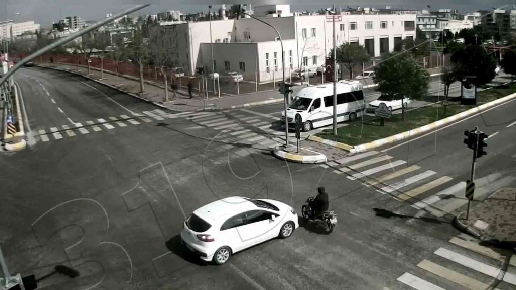 Şanlıurfa’da meydana gelen kazalar kamerada