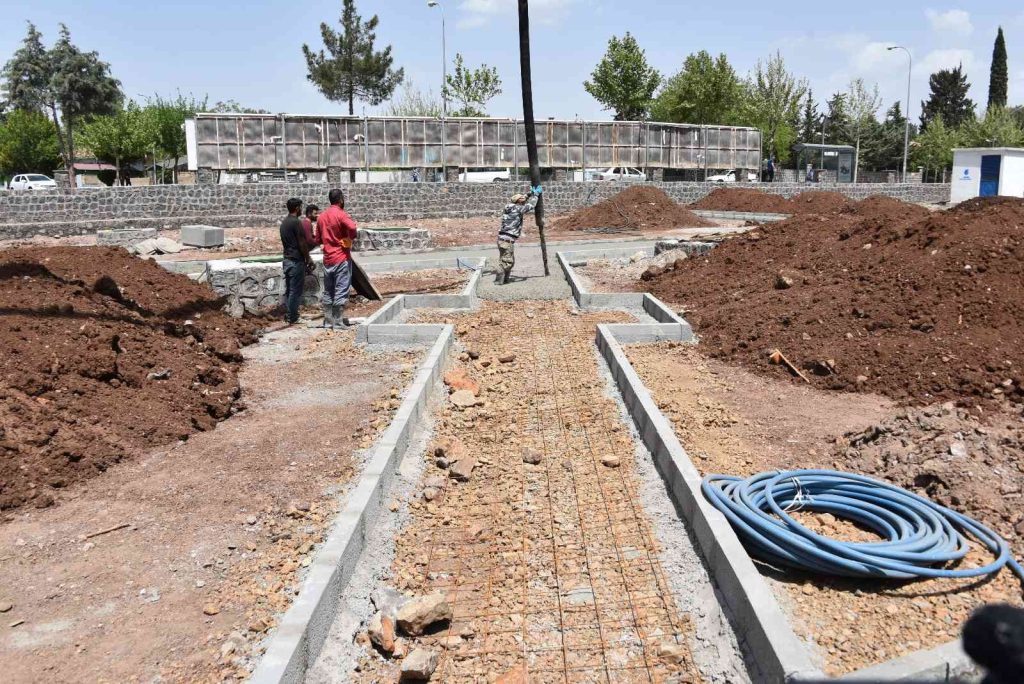 Siverek Ofis Parkta hummalı çalışmalar devam ediyor