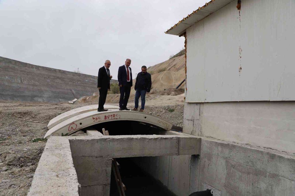 Tutşi Silvan içme Suyu Tünel Terfi İstasyonu’nu denetledi