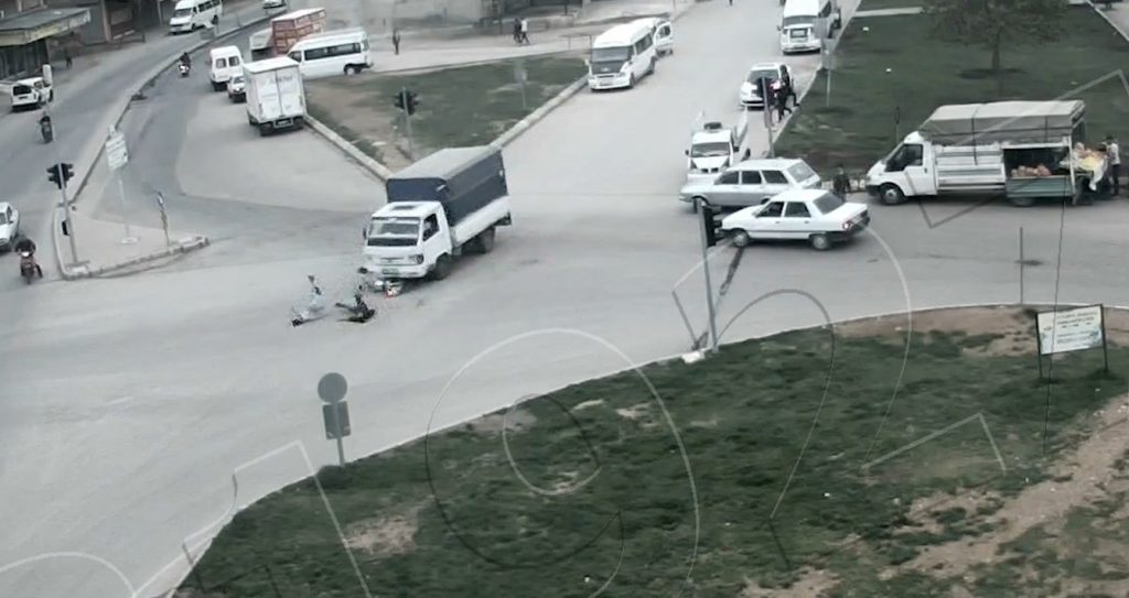 Şanlıurfa’da kaza anları kamerada