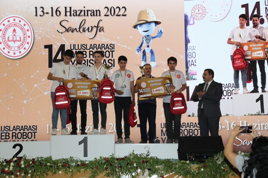 14. Uluslararası MEB Robot Yarışması’nda ödül töreni yapıldı