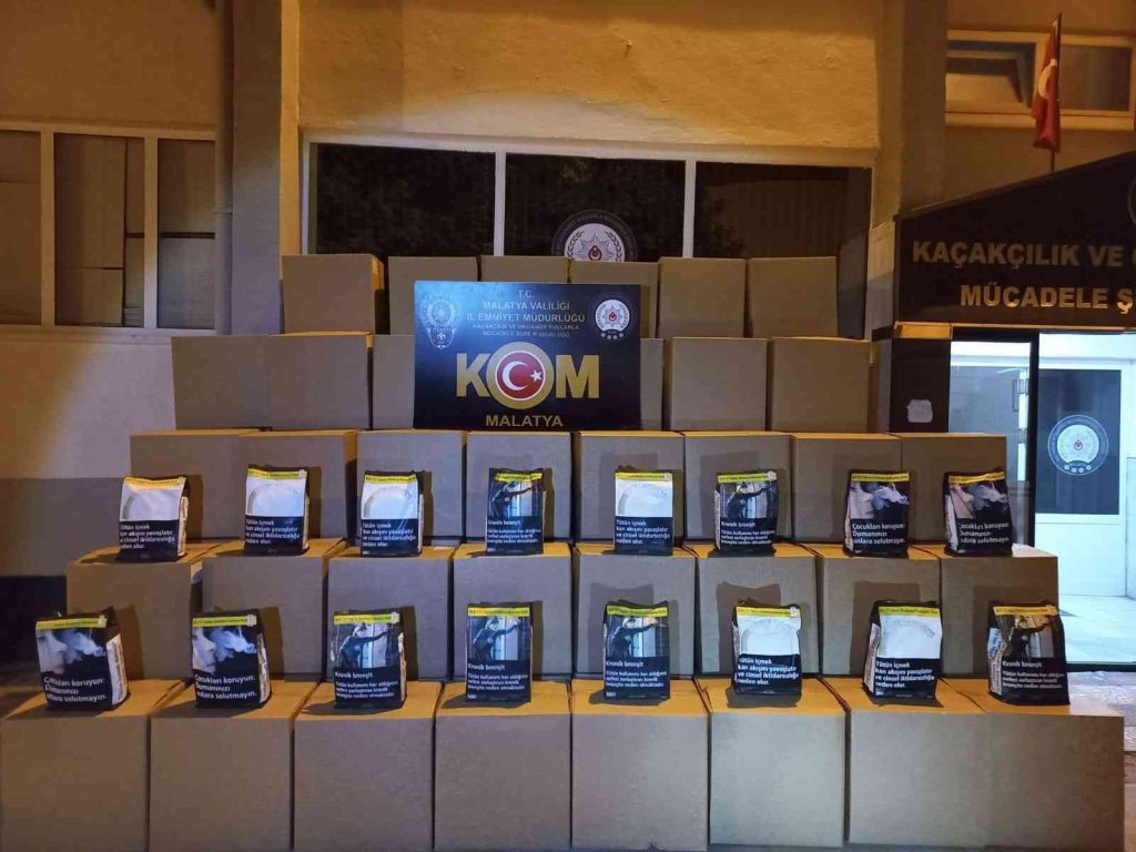 Malatya’da kaçak tütün ele geçirildi
