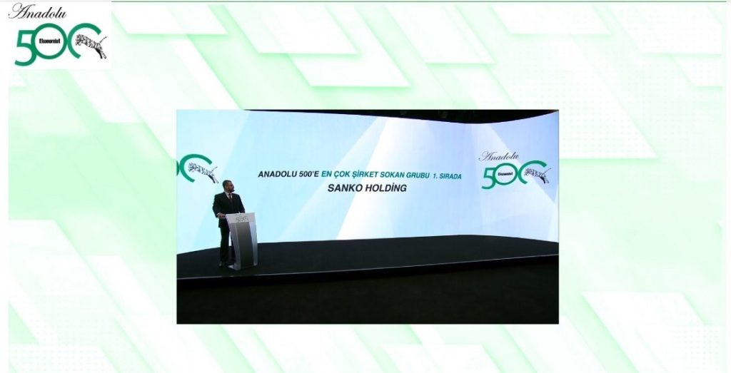 Sanko Holding’e listede en fazla şirketi bulunan grup ödülü