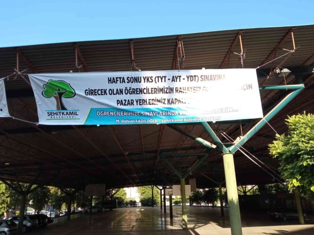 Şehitkamil’de sınav günü tüm pazar yerleri kapanacak