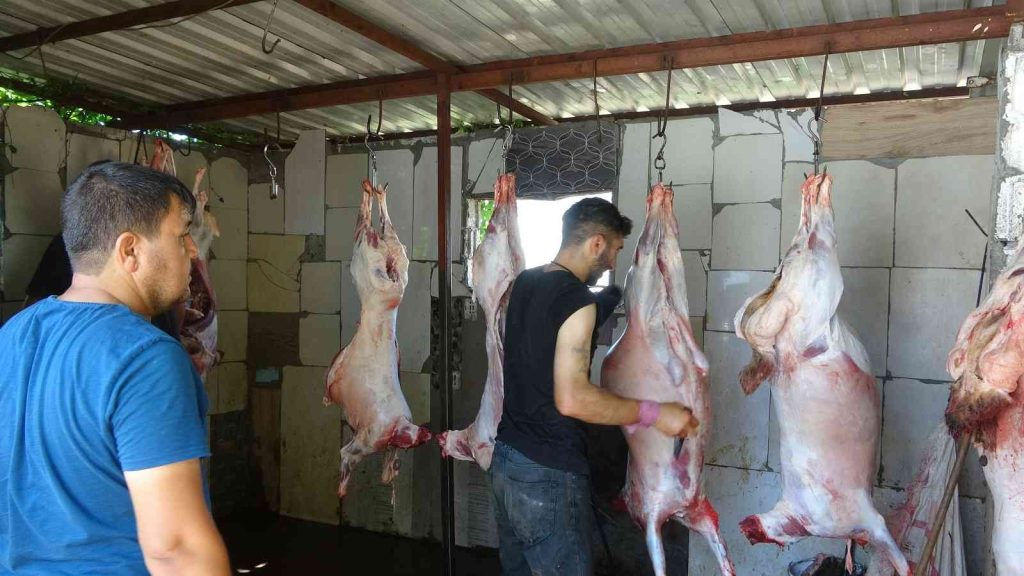 Diyarbakır’da kestikleri 41 kurbanı 350 aileye dağıttılar